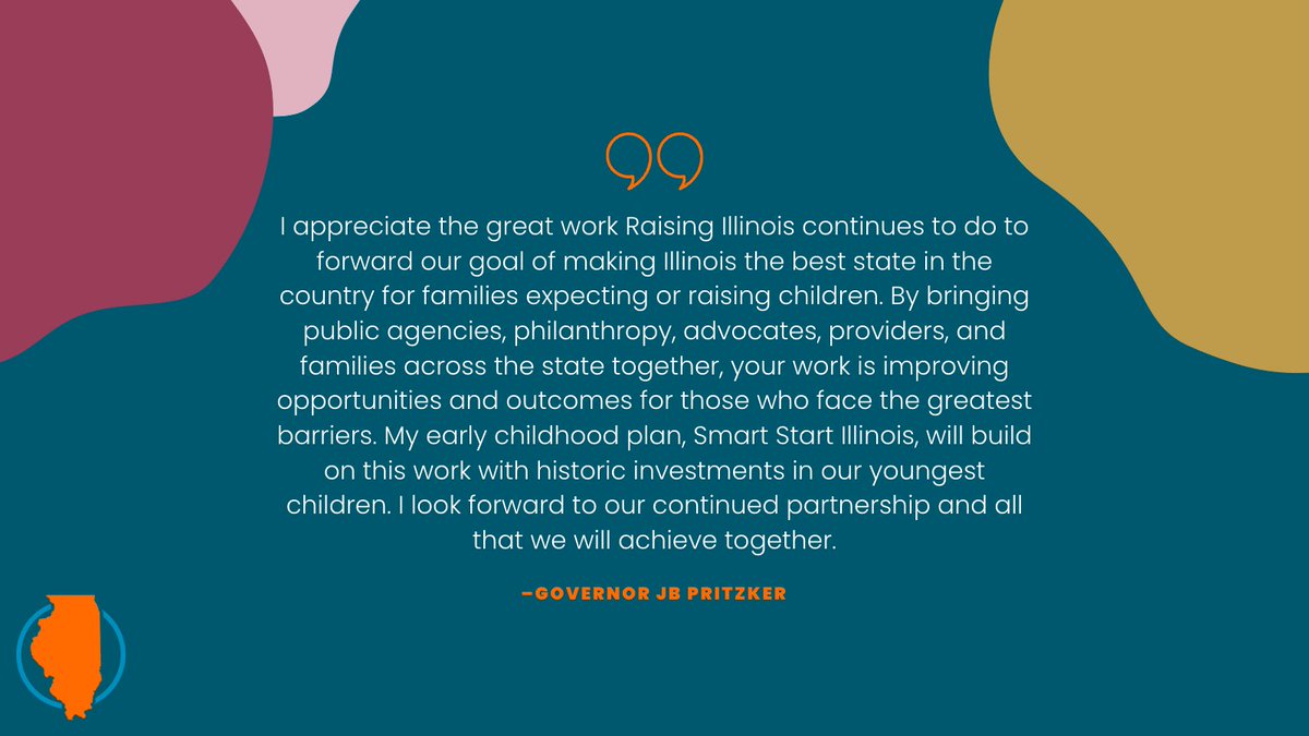RaisingIllinois's tweet image. &quot;I appreciate the great work Raising Illinois continues to do to forward our goal of making Illinois the best state in the country for families expecting or raising children.&quot;—@GovPritzker, we appreciate the shout out and will do all we can to support #SmartStartIL!