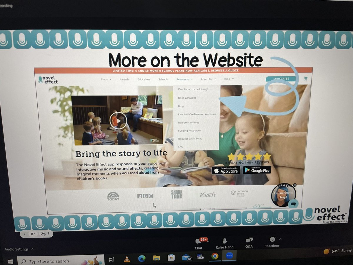 So excited about all the goodies discovering at tonight’s #NovelEffectWebinar So excited to dig into the Soundscape Library and Book Activities on NovelEffect.com <a href="/Novel_Effect/">Novel Effect 📚🎶</a>