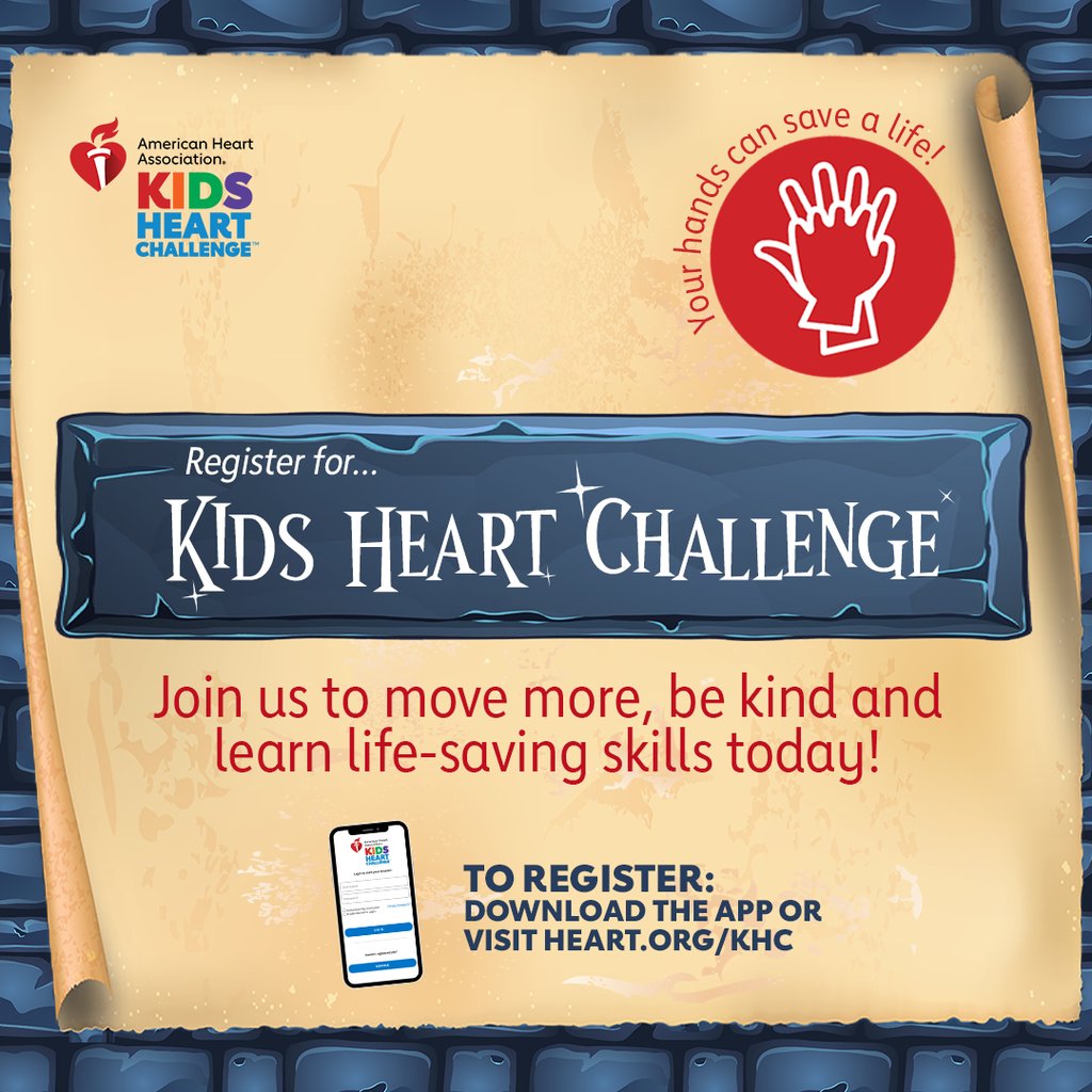Abess Park is having so much fun kicking off this year’s Kids Heart Challenge today and honoring our very own heart hero Christian!  BONUS: students who register online will get an awesome wristband just for joining at www2.heart.org/goto/AbessPark… or using