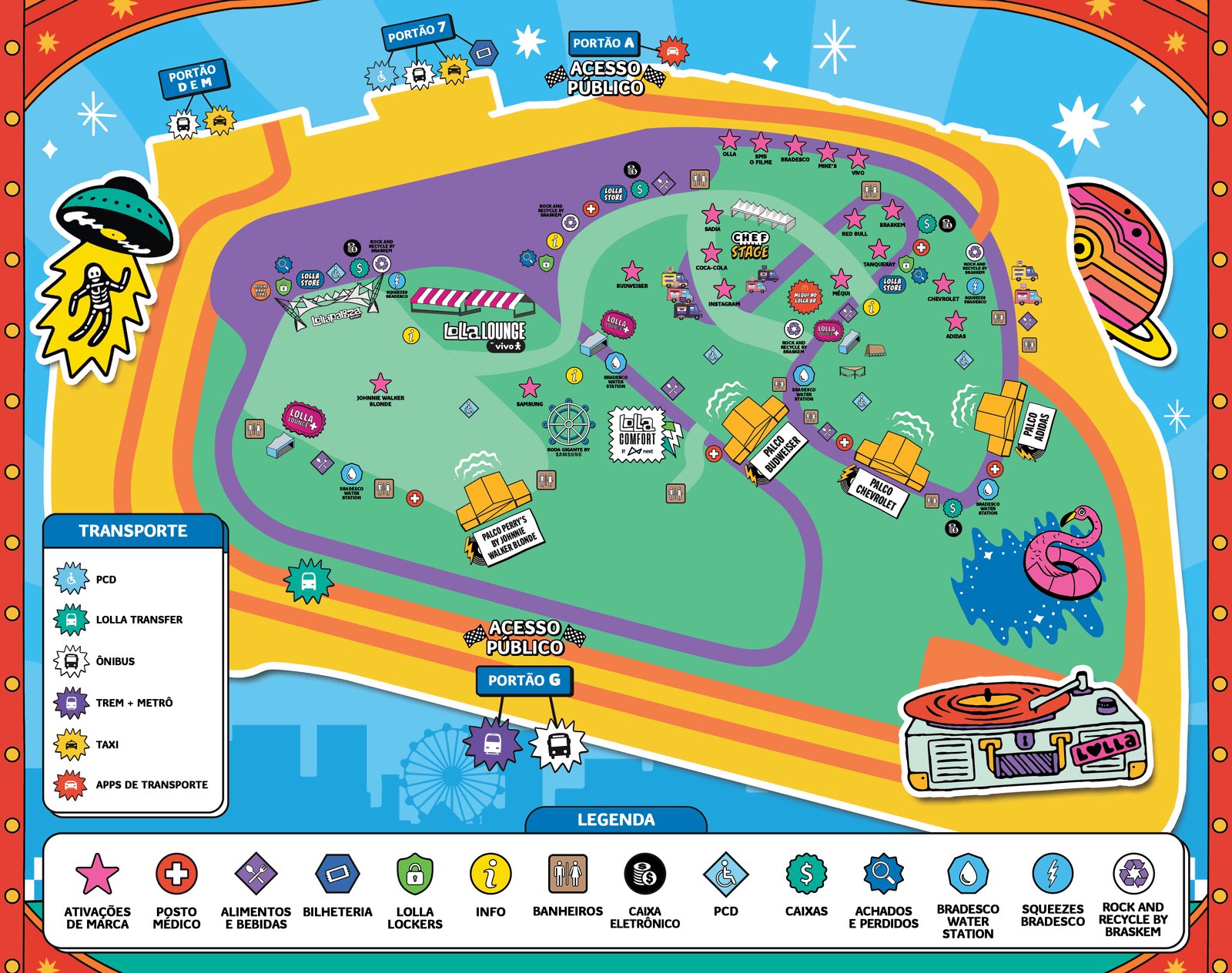 We In The Crowd on X: Mapa oficial do Lollapalooza Brasil 2023 com  legendas. Ansiosos? 🤘 #LollaBR  / X