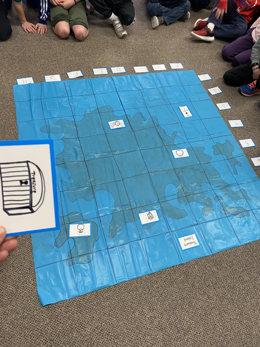 UpshawStars's tweet photo. Co-creating a treasure map then using it to read coordinates! :) https://t.co/574WfnZmKB
