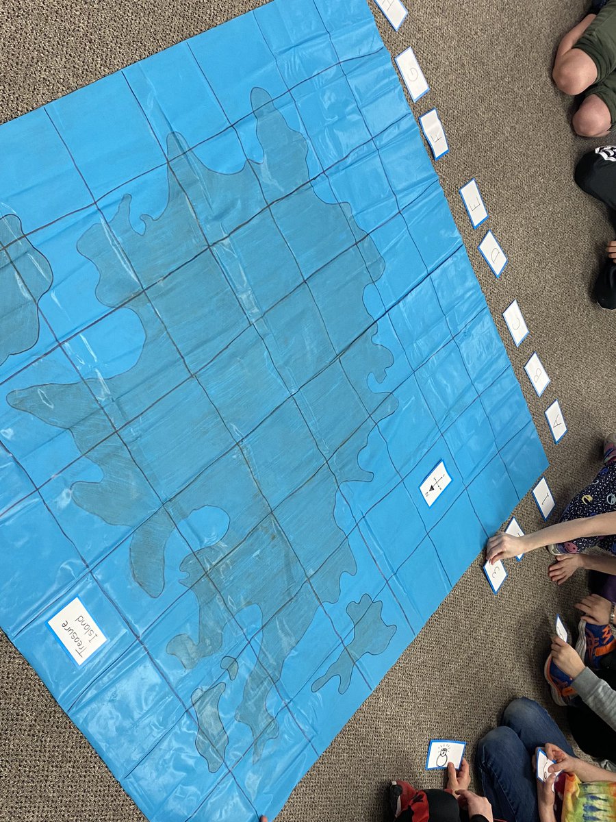 UpshawStars's tweet photo. Co-creating a treasure map then using it to read coordinates! :) https://t.co/574WfnZmKB