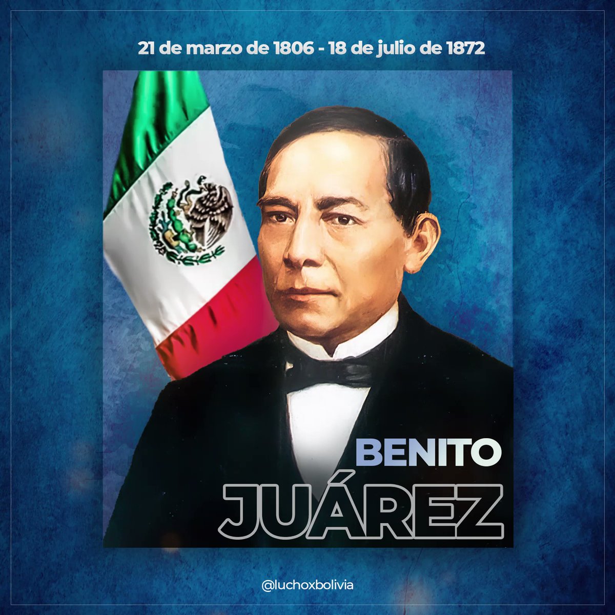 ejutv's tweet image. Hoy conmemoramos 217 años del natalicio del primer presidente indígena de #Méxic...
Autopublicado en deredes.tv/2023/03/21/hoy… de from:LuchoXBolivia, Twitter