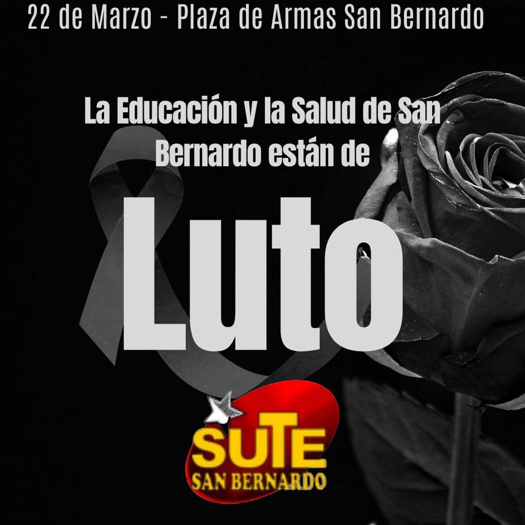 Los niños de San Bernardo están sin clases y los consultorios no tienen medicamentos y están en paro y el alcalde de la comuna está con licencia ...