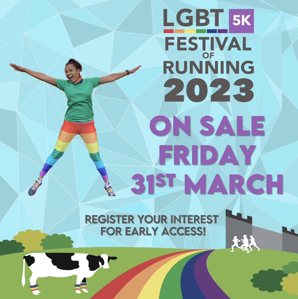 Our fabulous #LGBT5K goes on sale 31st March 🌈 . Register your interest for early access - tinyurl.com/NFRLGBT5K