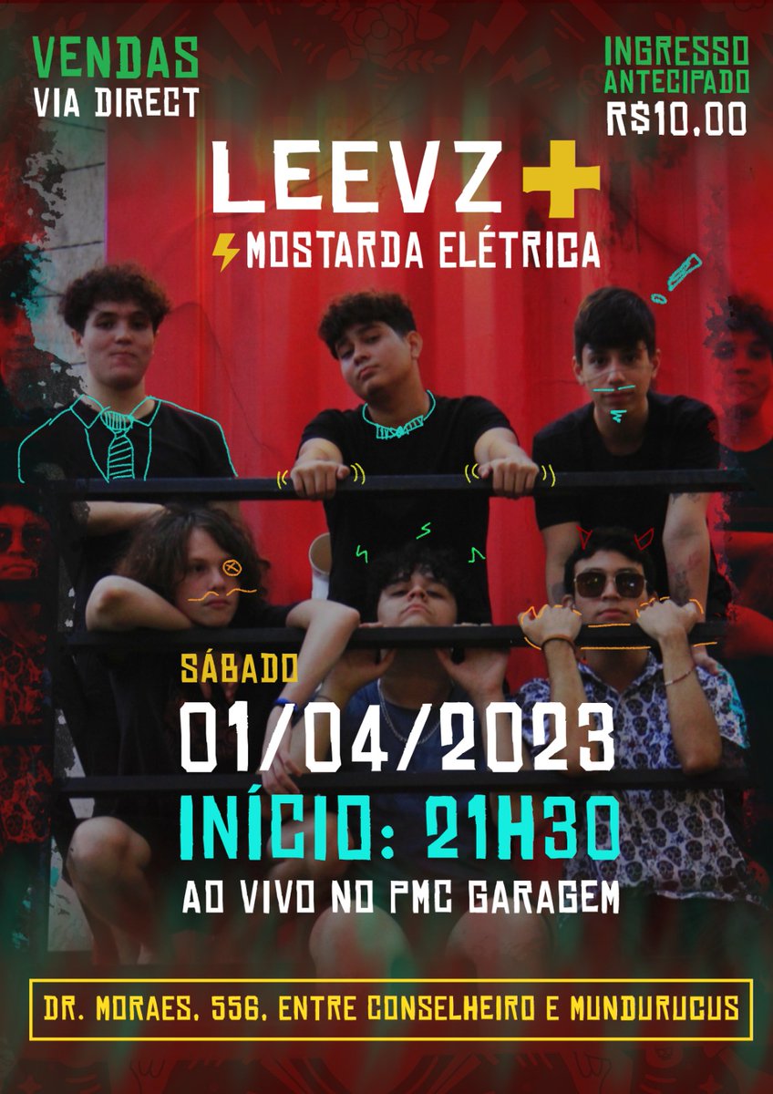 MostardaEletriK's tweet photo. SIM! Vai rolar esse feat dia 1° de abril lá no pmcgaragem! (📍Dr. Moraes, entre Conselheiro e Mundurucus)
Esperamos TODO MUNDO lá!! ⚡️⚡️⚡️ https://t.co/xk8WTFRxjP