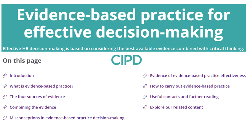 Has any other #HR professional body got even close to @CIPD in terms of activity around #evidencebasedpractice?

I don't think so.  Is that right?

@SHRM @the_EAPM @CPHRMB @HRPA @HRNorge @WFPMA @cipdbranches @CIPDAsia @SHRMindia @AfricaHRForum 

Link here: cipd.co.uk/knowledge/stra…
