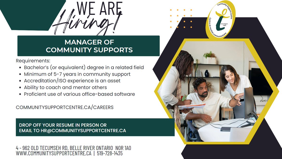 CSC is seeking a dynamic individual to assist the CEO in leading the organization in implementing and maintaining active community support services along with ensuring quality assurance of all programs. #hiring #csc #manager