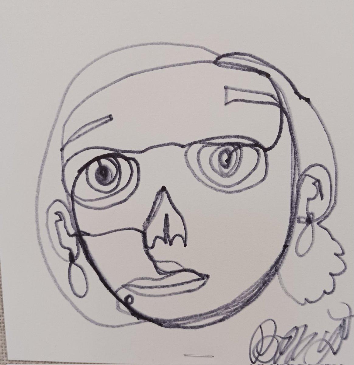 BPWildarts's tweet photo. #continuouslinecontourdrawing @BPEWildcats https://t.co/zBitt8OKxo