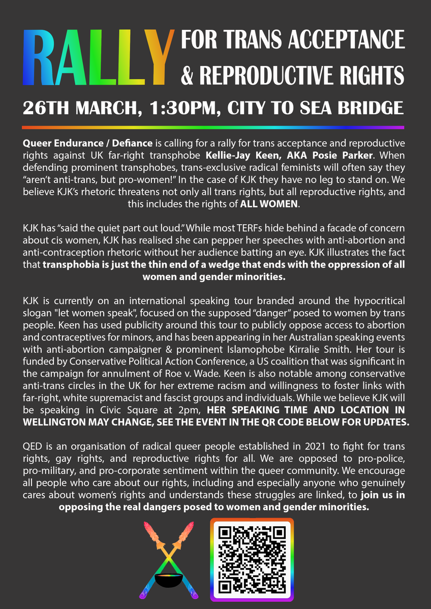 Thanks to all of those who have been sharing our statements on twitter about the rally against Kellie-Jay Keen this Sunday. You convinced us to finally get on the bird app to share them ourselves!