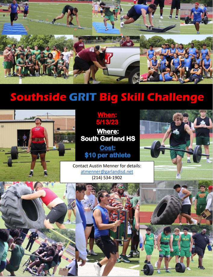 It's going DOWN on May 13th! 2nd Annual Southside BIG SKILL Challenge. @SGHSFootball <a href="/gisdnews/">Garland ISD</a> <a href="/martinezd20/">Damaso Martinez</a>