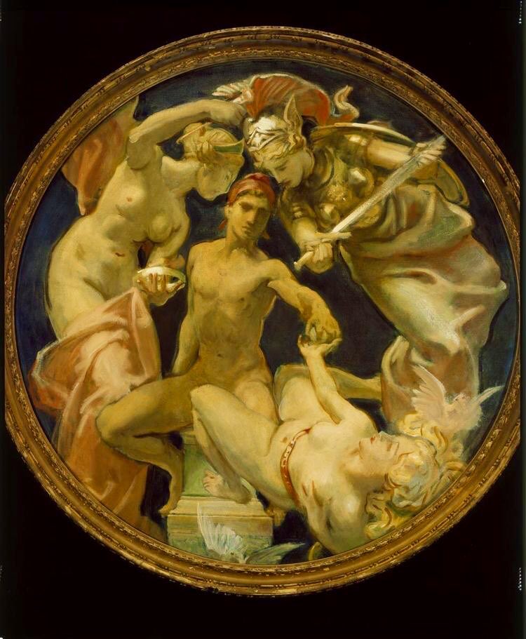 Art | El juicio de Paris, John Singer Sargent (1920-1922) Huntington Library and Art Gallery, San Marino, CA.