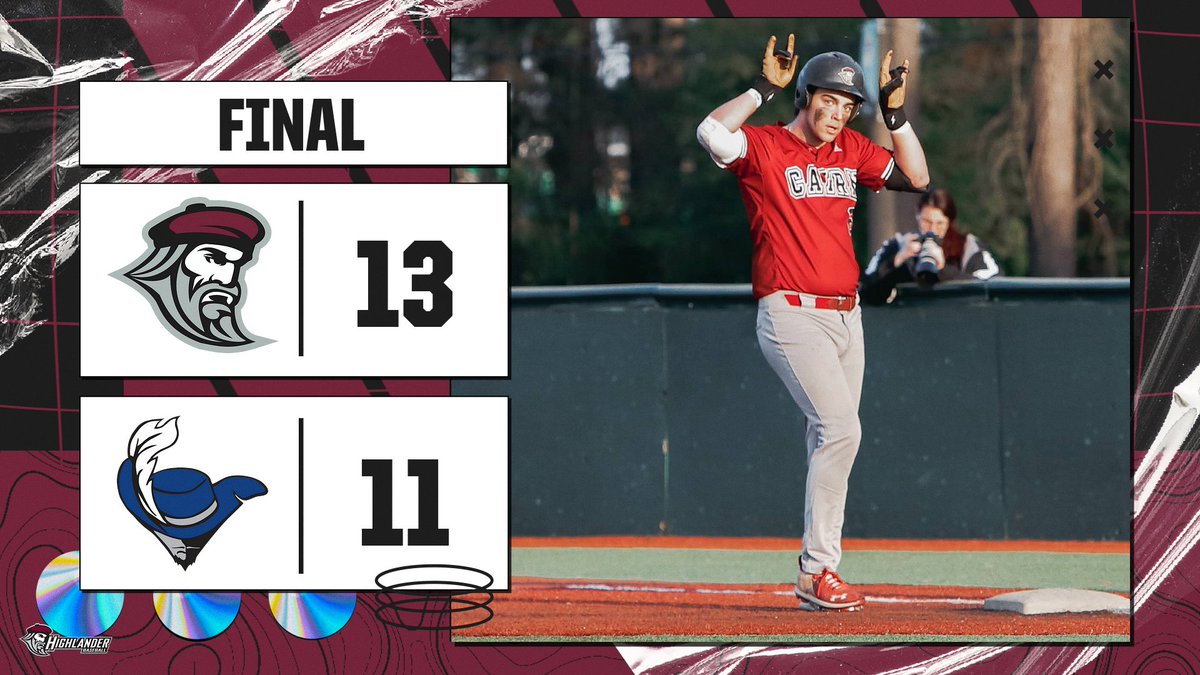 CairnAthletics's tweet photo. Statement win by the boys.

The @CairnBaseball team got the bats rolling and capitalized with 13 runs on 13 hits as the Highlanders took down an NCAA Tournament contender in Cabrini on Tuesday!

#PursueExcellence #CairnBB #Brotherhood #ACES https://t.co/Sqopcx5kaR