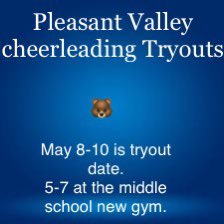 pvbearscheer's tweet photo. Interested in trying out….. please make sure you fill out the google form in our bio. Emails will go out in mid-April with the tryout information. https://t.co/awBZHDyNvs