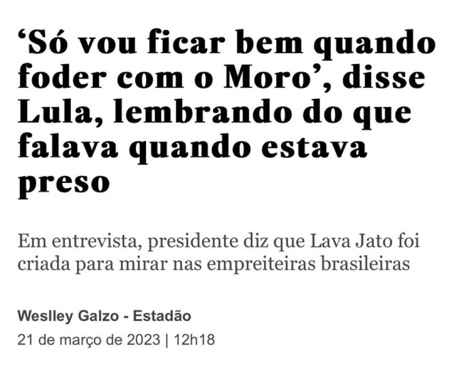 Por isso fiz  o L,arrocha presidente !😉