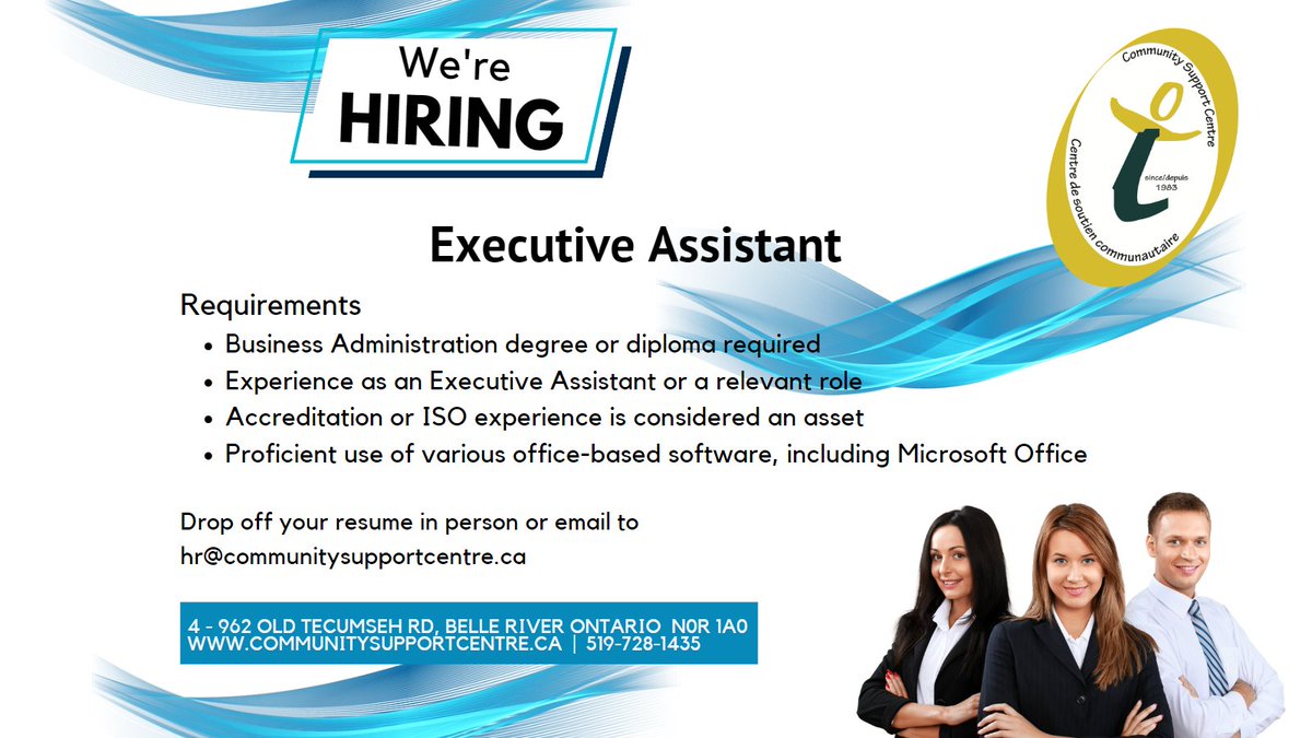 CSC is seeking an organized and effective Executive Assistant to support the CEO, handling a broad variety of administrative and personal tasks in an efficient and confidential manner. #hiring #assistant