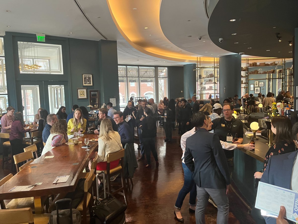 venturewell's tweet photo. Our VentureWell staff has been hard at work preparing for OPEN 2023... and it’s so wonderful to finally welcome you! 👋 Exciting to see members of the VentureWell community during our Welcome Reception tonight in Alexandria!

#VWOPEN23 https://t.co/ZgwkrUXqFt