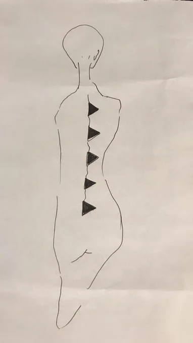 HISUI HIROKOITO 23aw
原画のドローイングと完成した服。 