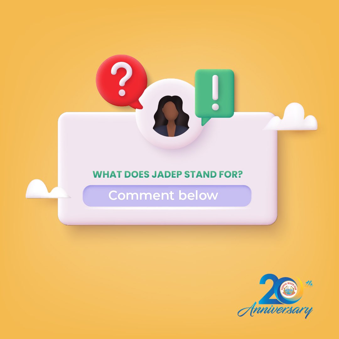 NHFJamaica's tweet photo. Itβs day 2 of our 20th Anniversary celebrations! π₯³
For your chance to WIN $1,000 credit, comment below your answer! π
What does JADEP stand for? π§ Winner will be chosen randomly!
Like, RT & share!
#NHFDrugUpdate #NHF #NationalHealthFund #NHFJamaica https://t.co/wi6XxIQD2k