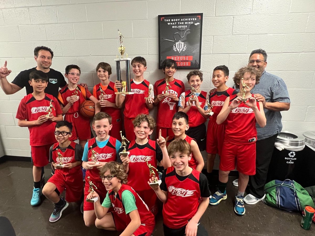 The #BellBlaze streak continues…Congrats to the Bell 5th/6th grade boys for winning the Big Chicago League basketball championship, with a score of 48-33 over Blaine.