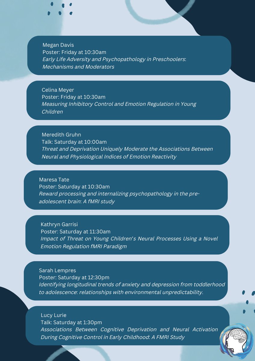 UNC CIRCLE Lab (@circlelab_unc) on Twitter photo Come see what the CIRCLE Lab is working on at <a href="/SRCDtweets/">Society for Research in Child Development</a> #SRCD23! 13 of our lab members will be presenting their work throughout the weekend. Hope to see you there! 🧠🎉🤓 Come see what the CIRCLE Lab is working on at <a href="/SRCDtweets/">Society for Research in Child Development</a> #SRCD23! 13 of our lab members will be presenting their work throughout the weekend. Hope to see you there! 🧠🎉🤓