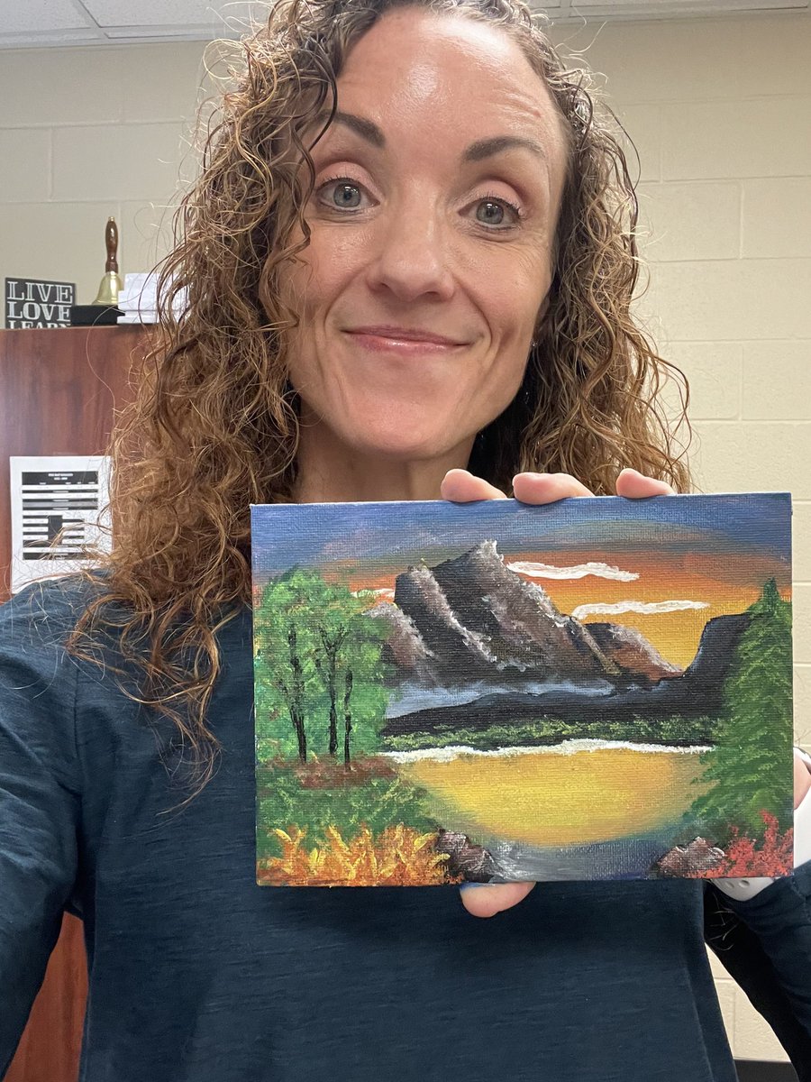 Paige_Trujillo_'s tweet photo. After our AP English 3 students worked for WEEKS to develop the perfect high school, they had a day to rest &amp; celebrate their work before moving on. Bob Ross would be proud!!! 🖼️ Thanks @MsSSmithPHS for getting the best out of our kiddos &amp; loving them! We love YOU! @ProsperHS https://t.co/LiYotpzv0O