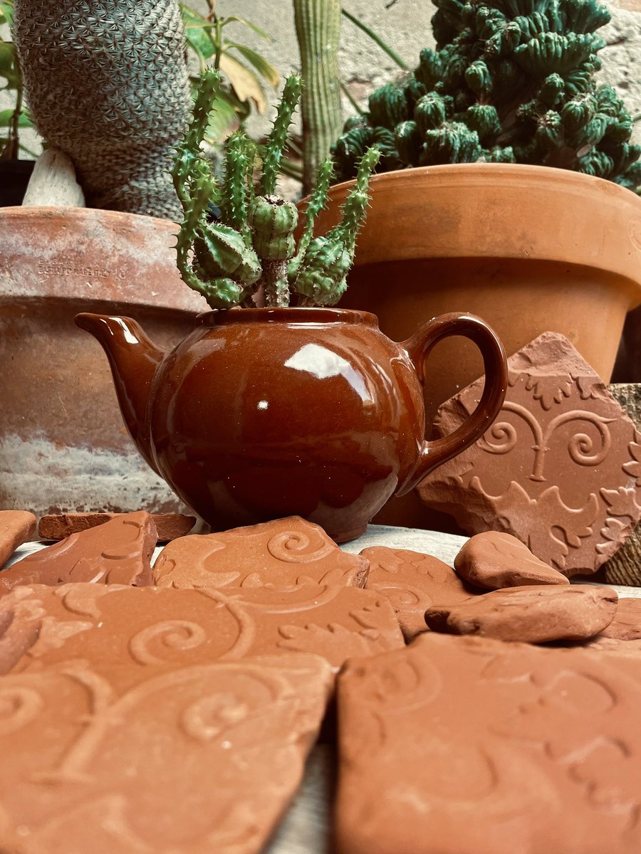 _straci's tweet image. #seapottery #nature #teapot #beachcoming #terracotta #cookies #biscuit