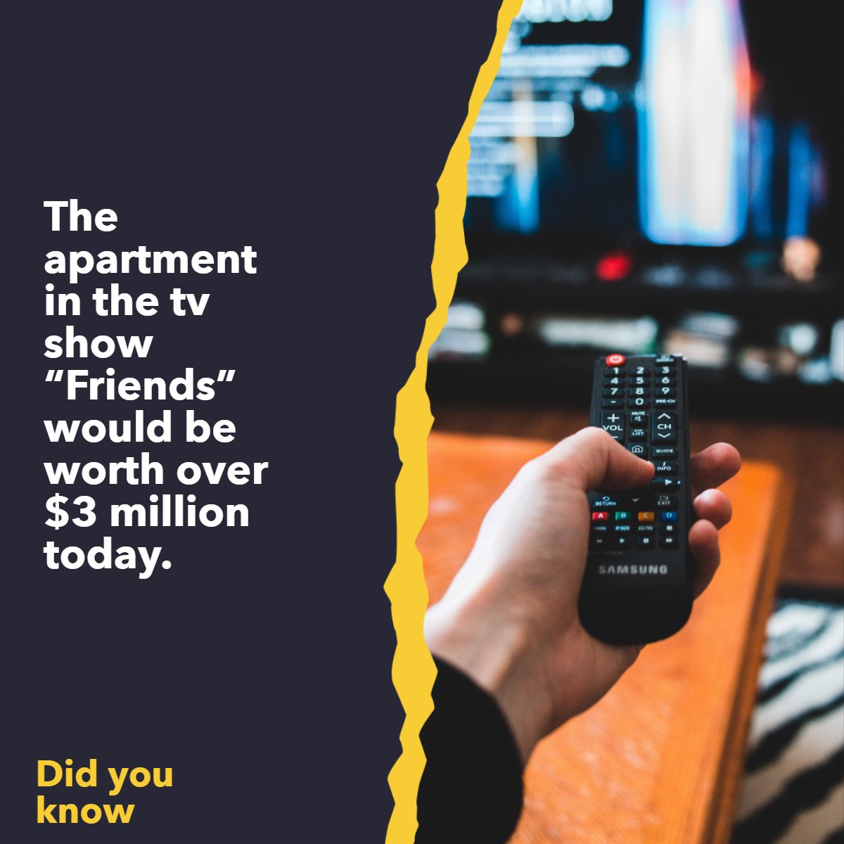 TeamPalcic's tweet photo. We all love a good sitcom from the 90s. 👌

If you are a Friends fan, you may find this interesting! 

#friends     #didyouknow     #didyouknowfacts      #factoftheday
#teampalcic #swflrealestate #northport #swflstrong #portcharlotte #englewood #swfl #gulfcoast https://t.co/rfOuQRPQAO