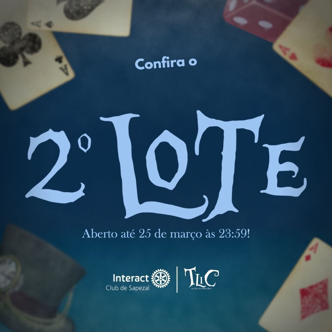 Distrito4440's tweet image. 🚨TÁ ROLANDO HEINNN!!🚨  O 2° Lote de inscrições para a TLIC no País das Maravilhas  tá rolando, tá esperando o que? Com ele, além de garantir sua participação no evento, você ainda garante sua caneca temática  👇👇Confira o Site: tlicnopaisdasmaravilhas.com.br