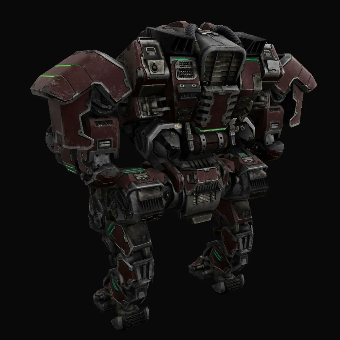 LazyFriday_S's tweet photo. Ending up with finished the mech's head off. I'm sure there will be tweaks here and there made to the Texture but for now its time to move onto the aliens.   - Tim

#gamedesign #gamedev #d #unity #game #gamedevelopment #gameart #gaming #indiedev #art #indiegamedev #videogames https://t.co/NwUfbp4MxF