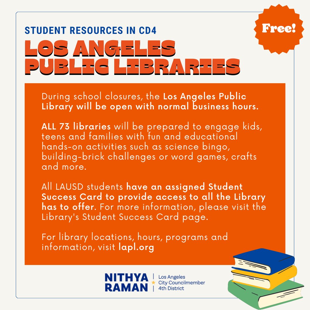 Councilmember Nithya Raman on Twitter "With LAUSD schools expected to remain closed today