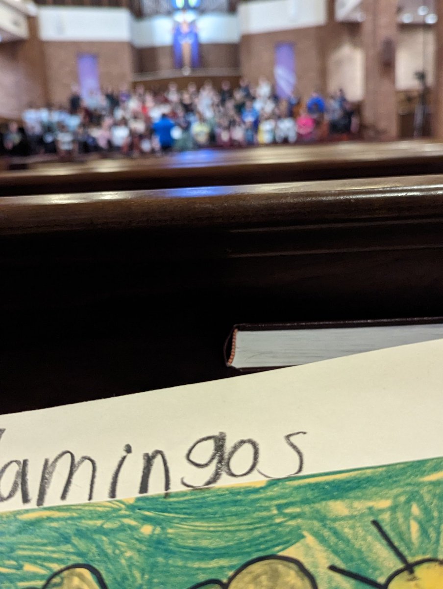 abbyhbryant's tweet photo. Grading my bird beak reports in the back of the room while CCA middle and high schoolers are making MAGIC out of their voices as they rehearse for a concert on Thursday.  Beautiful and so calming to my soul! @CenterforCreat1 https://t.co/SB9ynyugnv