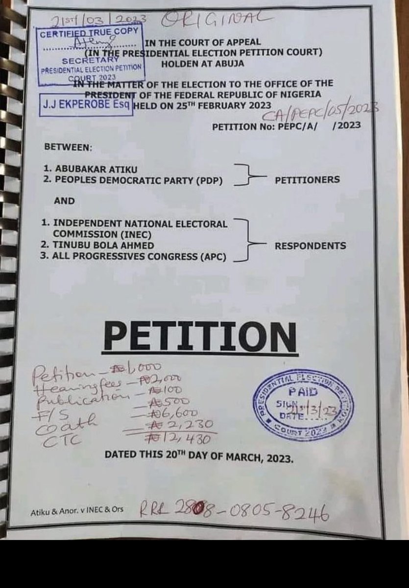 bashuberh's tweet photo. The first beginning of desperation for TINUBU, inec and any other persons involved on tarnishing the democratic process of our great nation.

#MayGodHelpUs 
May GOD bless the federal republic of Nigeria. https://t.co/qzWBLlH41i