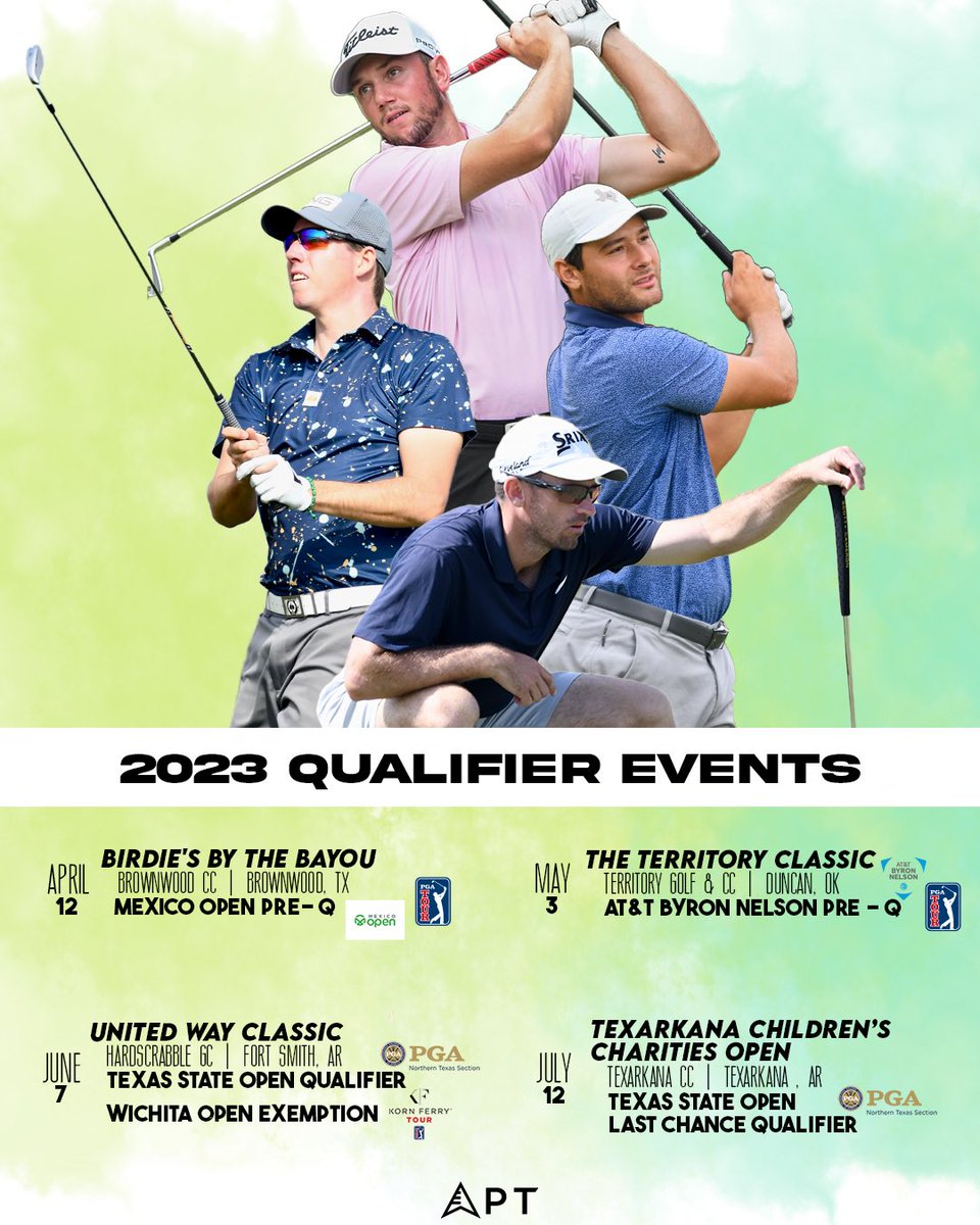The APT is excited to announce this year’s qualifying opportunities happening during a few of our events this season 🤝

Registration links in bio✍️