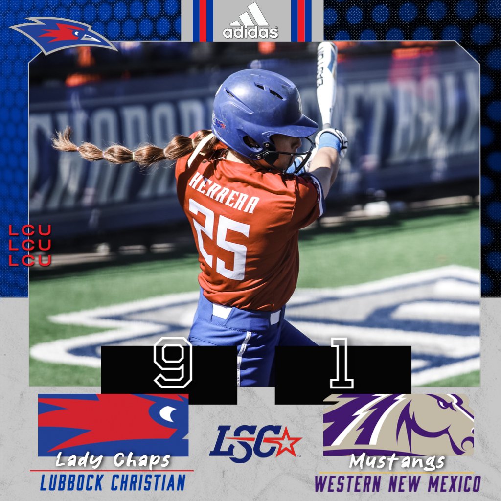 🥎 SB | Game 2 / FINAL (5 inn.)

1⃣1⃣<a href="/LCUSoftball/">LCU Softball</a> 9
Western New Mexico 1

🔵 - LCU sweeps the doubleheader to improve to 26-8 on the season and 16-7 in LSC play...

#D2SB
#LSCsb