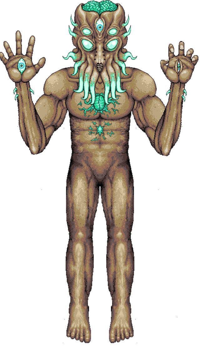 PyxisDraws's tweet image. Many people don't know this but I'm responsible for the creation of the Moon Lord sprite with legs