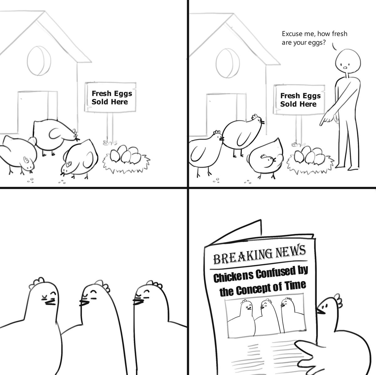 ChatGPT said this is an extremely funny idea of a comics so I drew it. #ChatGPT #comics #ai #digitalart #chatgpt4