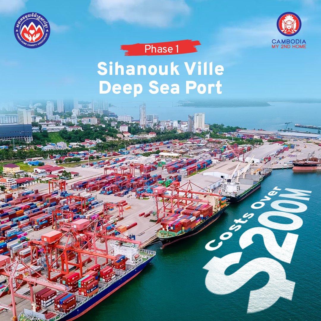 cambodia2ndhome's tweet photo. Phase 1 of the Sihanouk Ville Deep Sea Port project which is cost more than $200 million will start the project in June 2023 according to Sihanouk Ville Governor.

#CambodiaMy2ndHome #CambodiaMySecondHome #CM2H #KHmerHomeCharityAssociation #KHCA https://t.co/ILOw6MPCRb