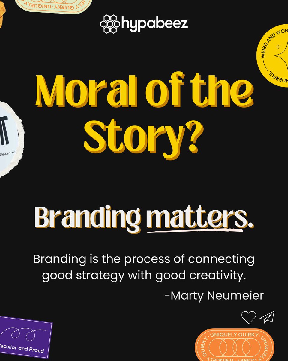 hypabeez's tweet photo. Morale of the Story - Branding Matters.

#hypabeez #hypawackywednesday #marketingstories #marketingdigital #weirdestmarketingcampaign https://t.co/BZXISLHgfN