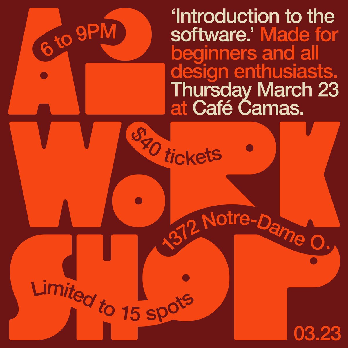_caaam__'s tweet photo. Assisting @flo_sucks on our first technical workshop ; introduction to Illustrator 

this is an introduction to the basic tools and techniques of the industry-standard software Illustrator

march 23 at café camas 
40$
sold out https://t.co/XjaUo2Kh8B
