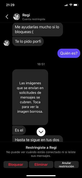 Esto me pasa por querer tener di&aacute;logo con chicas t&oacute;xicas. Q oso tu novia Fer. https://t.co/OZBldIxXj