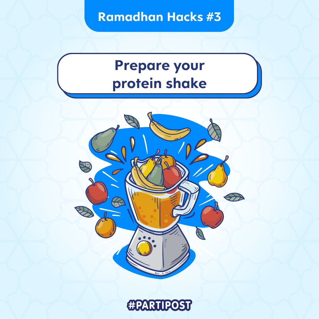 Partipost_MY's tweet photo. The holy month of Ramadan is just around the corner. Here are 4 hacks to stay focused and productive throughout the day. 

#ramadan #ramadanhacks #ramadan2023 #partipostmy https://t.co/vDi5dS2OSl