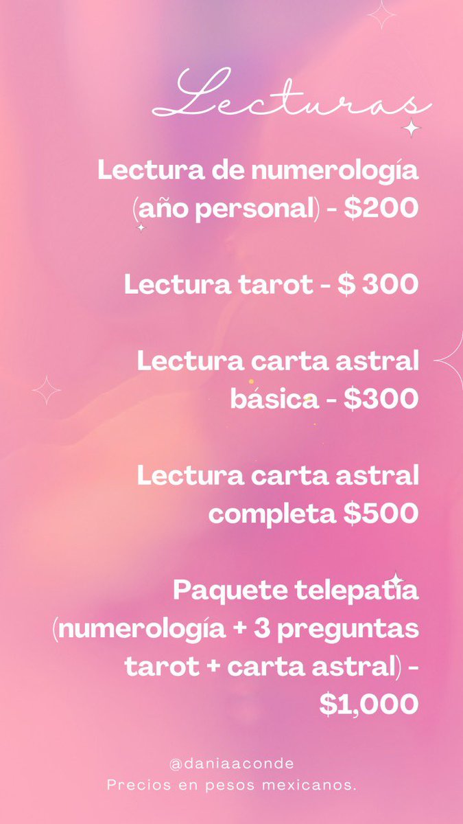 daniaaconde's tweet photo. Buenas noches amistades <3 como saben siempre he ofrecido mis servicios de lecturas y ahora lo estoy haciendo de una forma más extensa y conectada con la universa, aquí para lecturas de numerologia, tarot, carta astral e incluso coaching tomando en cuenta la universa 🤍 https://t.co/GELTZtVZDe