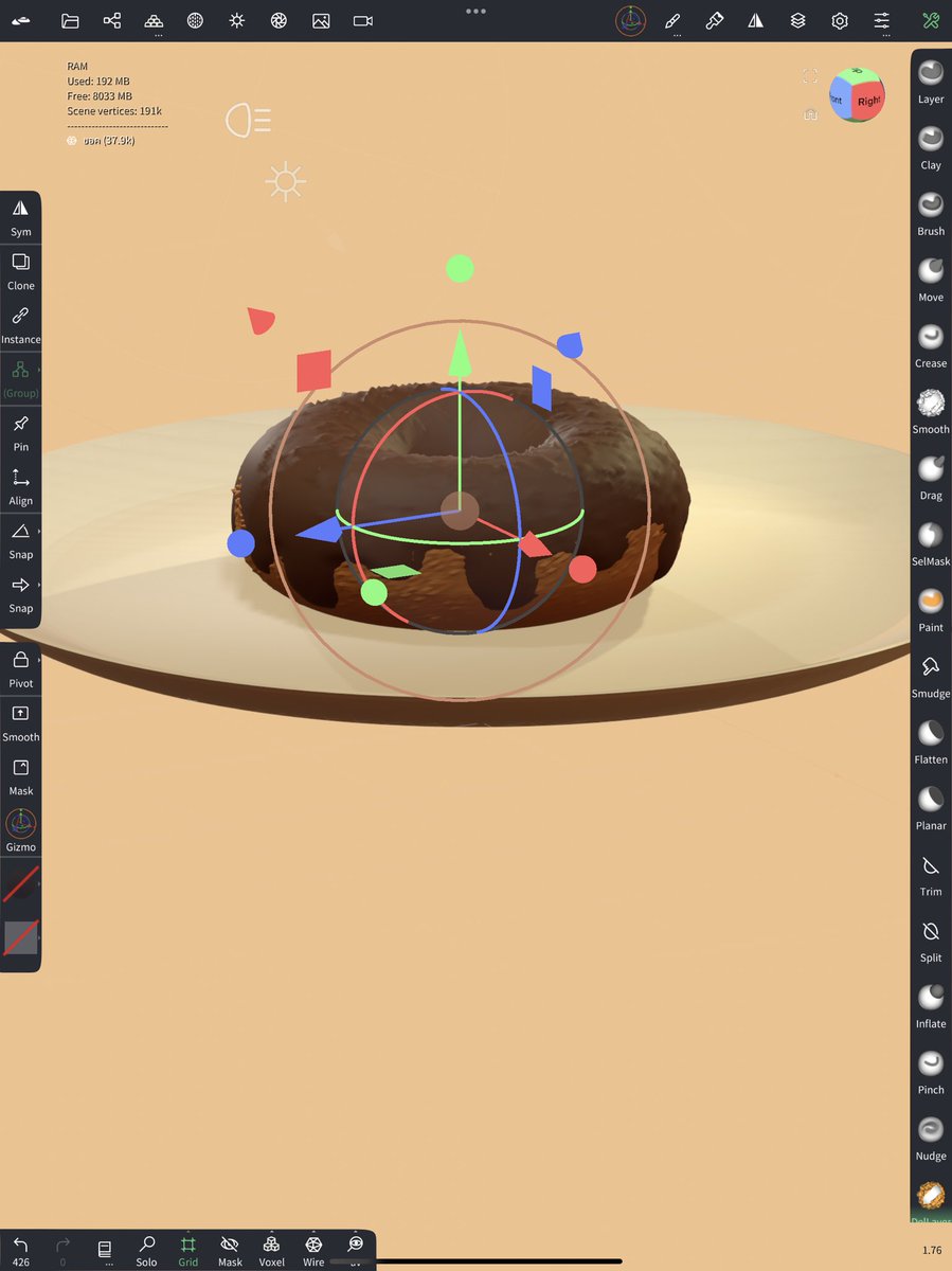 MekaDevil01's tweet photo. First Doughnut🍩practice on youtube.
#NomadSculpt #MekaDevil https://t.co/BqReQtbJaD