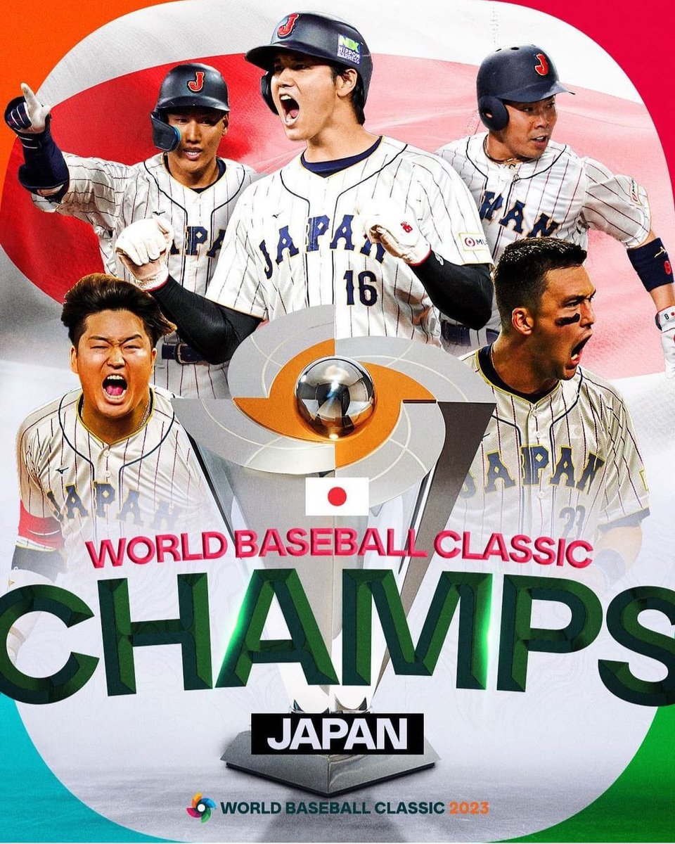 Congratulations to Team Japan. They demonstrated what it is to play with humility, class and as a team. True champions in every way. #WBC #Japan