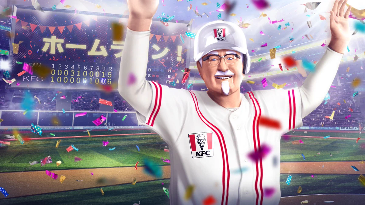 KFCのカーネル・サンダースもホームラン！WBC優勝おめでとう！