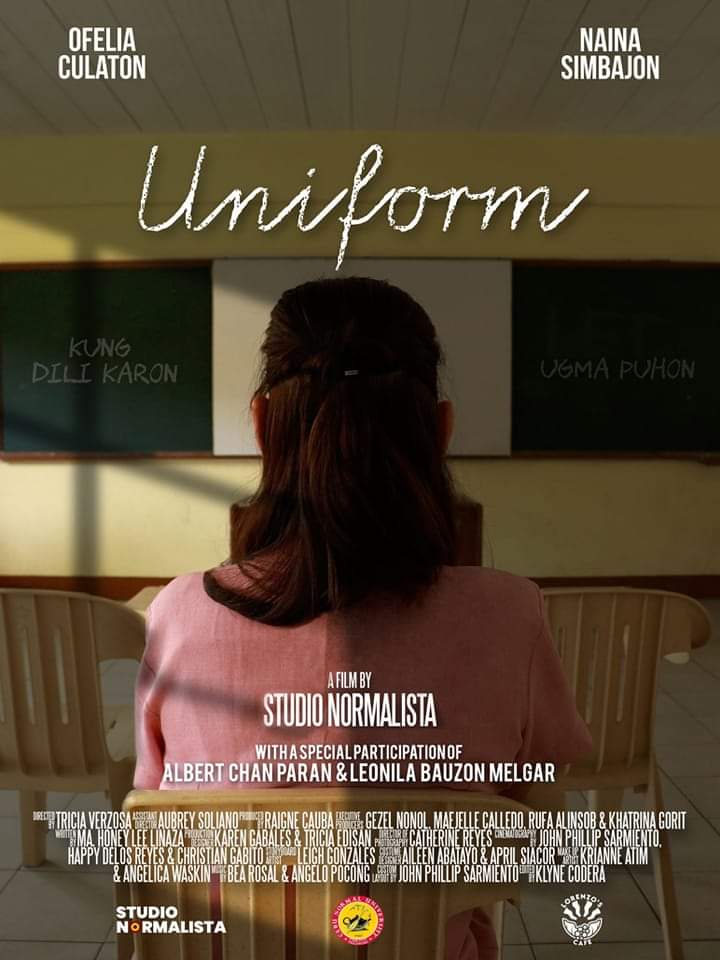 albert_paran888's tweet photo. My first Sinulog Film Festival 2023 participation and appearance with the screenshots taken from #CebuNormalUniversity student short film entry, #StudioNormalista's #UNIFORM directed by Tricia Dominique Verzosa together with the FILM MEDIA students of Professor Kyle Paes. https://t.co/a2WlnZ2vxH
