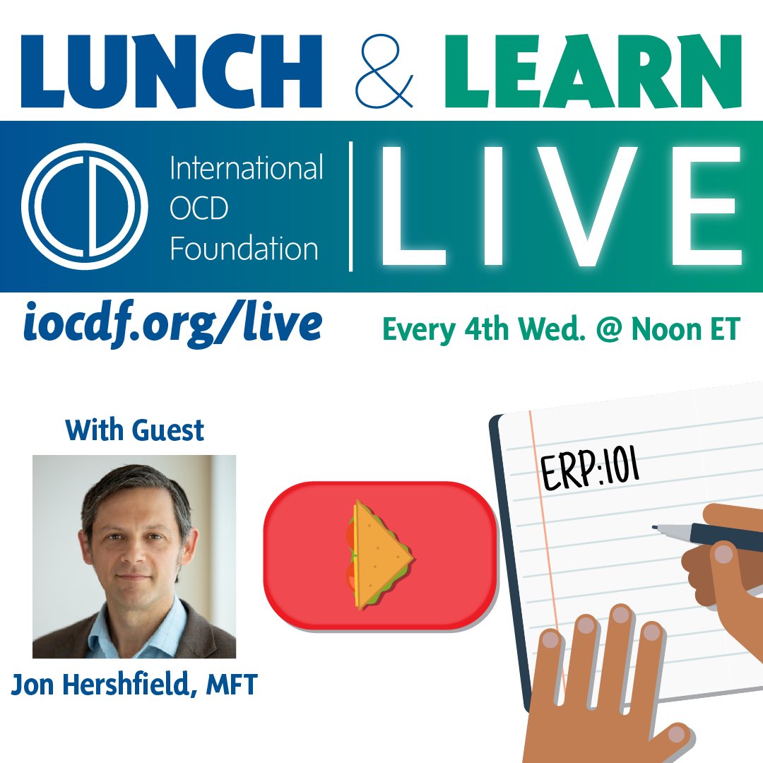Watch Wednesday, March 22, at 9am PST / 12 noon ET at IOCDF.org/live! <a href="/ocdbaltimore/">Jon Hershfield, MFT</a> <a href="/IOCDF/">International OCD Foundation</a>