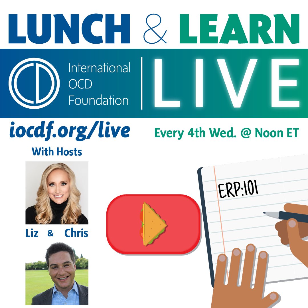 Watch Wednesday, March 22, at 9am PST / 12 noon ET at IOCDF.org/live! <a href="/IOCDF/">International OCD Foundation</a> #OCD