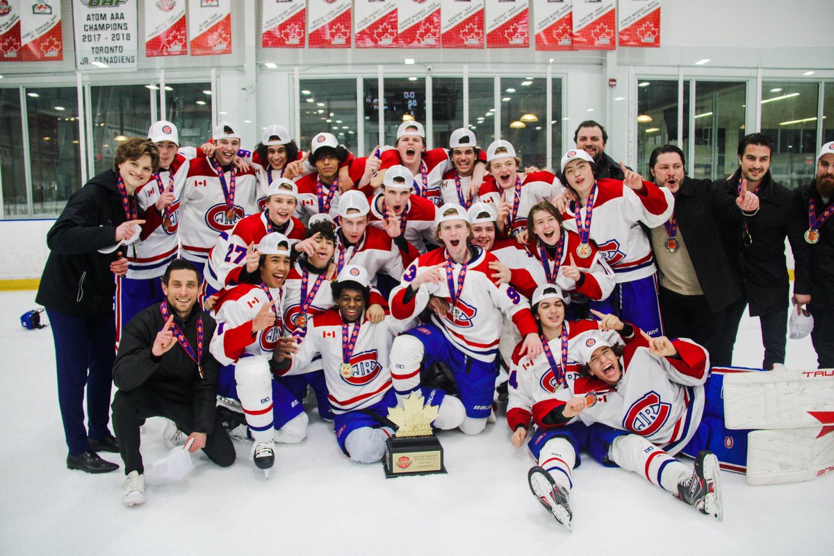 GTHLHockey's tweet image. Congratulations to the Toronto Jr. Canadiens on winning the 2023 U18 AAA GTHL Championship! 🏆 

@JrCanadiensAAA | #GatoradeCanada